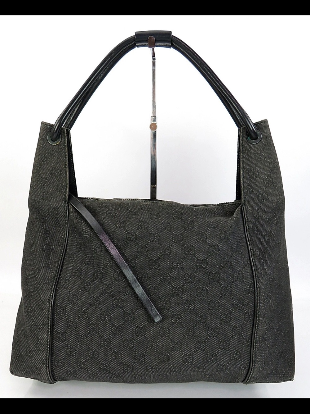 Gucci Black Monogram Shoulder Bag